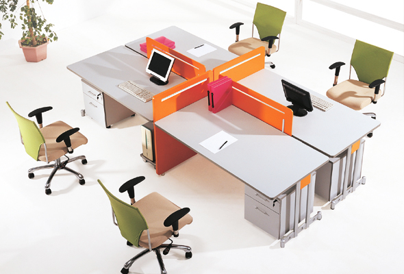 四人位員工辦公卡位 四人位員工辦公卡位